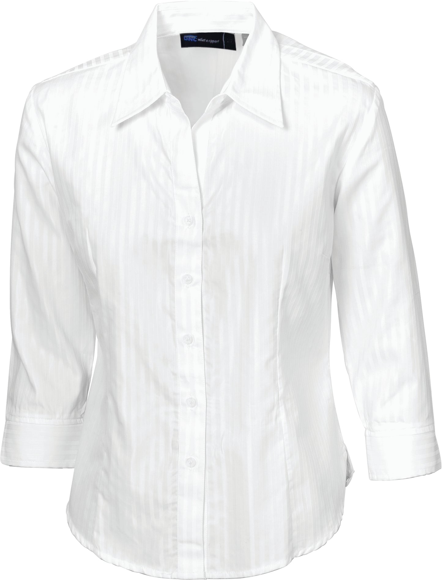 Ladies Tonal Stripe Shirts - 3/4 Sleeve