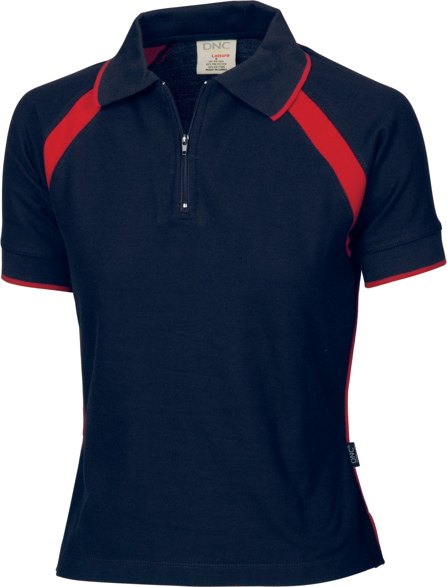 Ladies Poly/Cotton Contrast Raglan Panel Polo