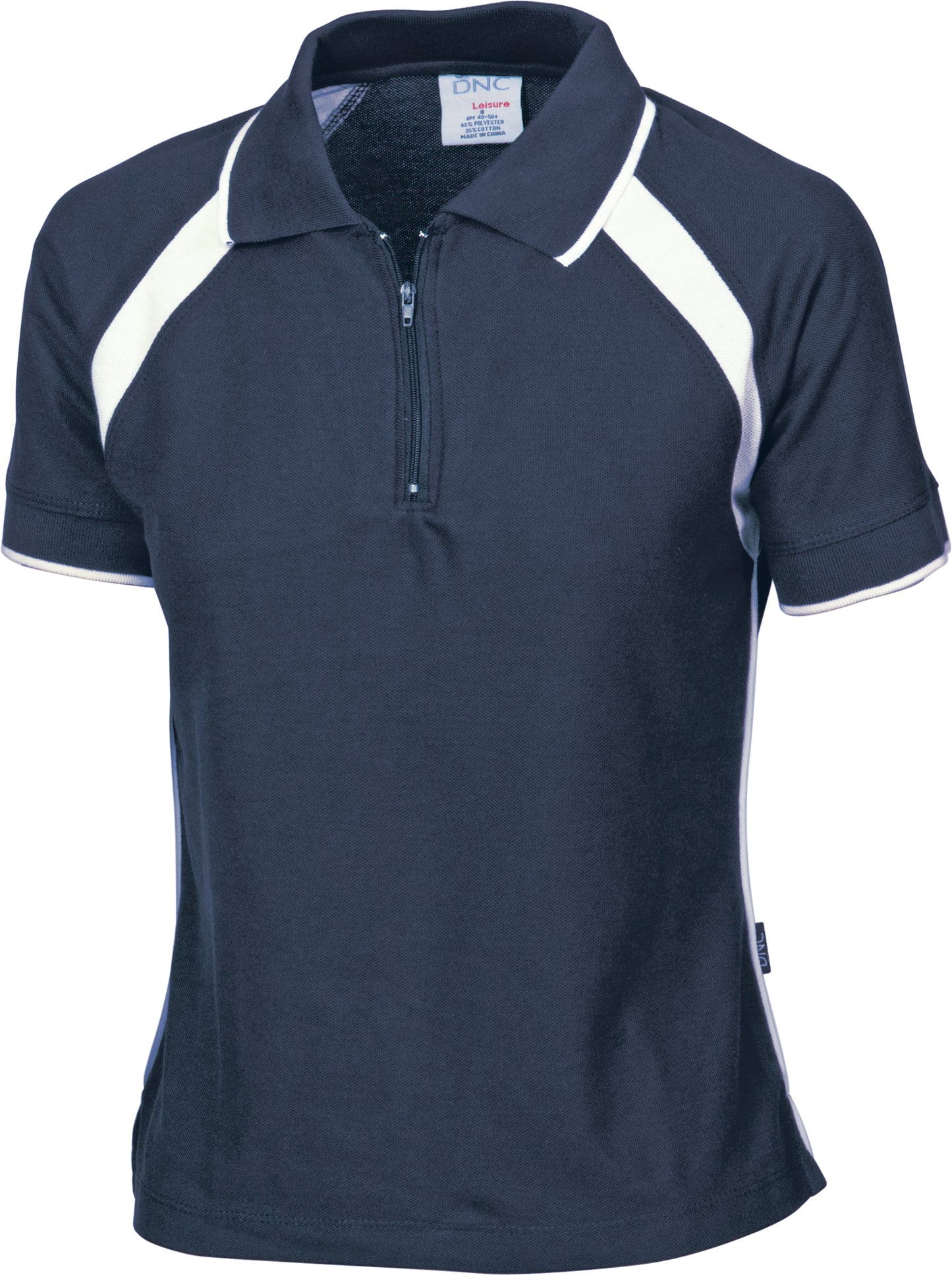 Ladies Poly/Cotton Contrast Raglan Panel Polo