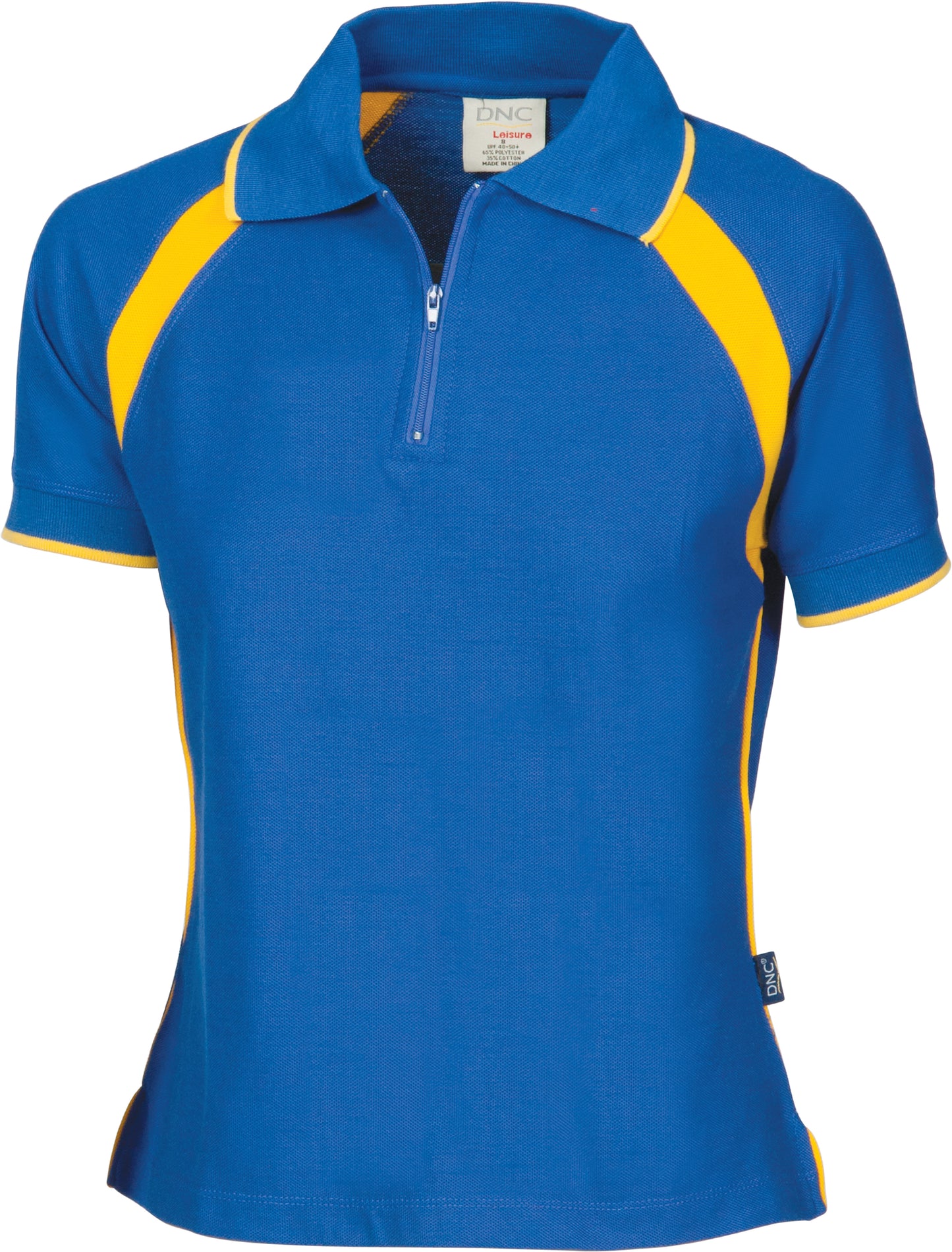 Ladies Poly/Cotton Contrast Raglan Panel Polo