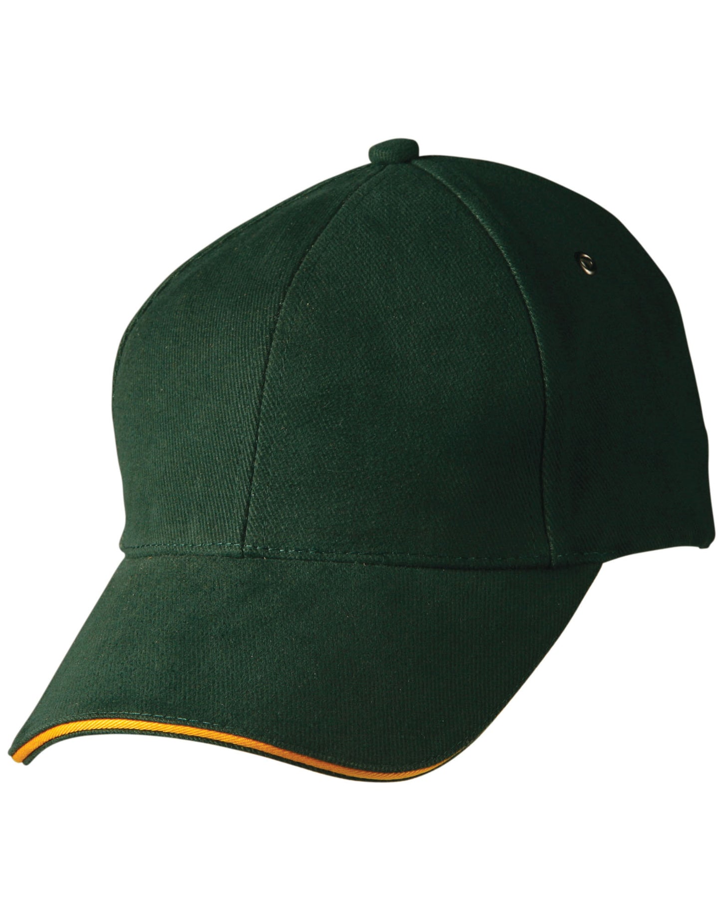 H/B/C sandwich peak cap - Bottle/Gold