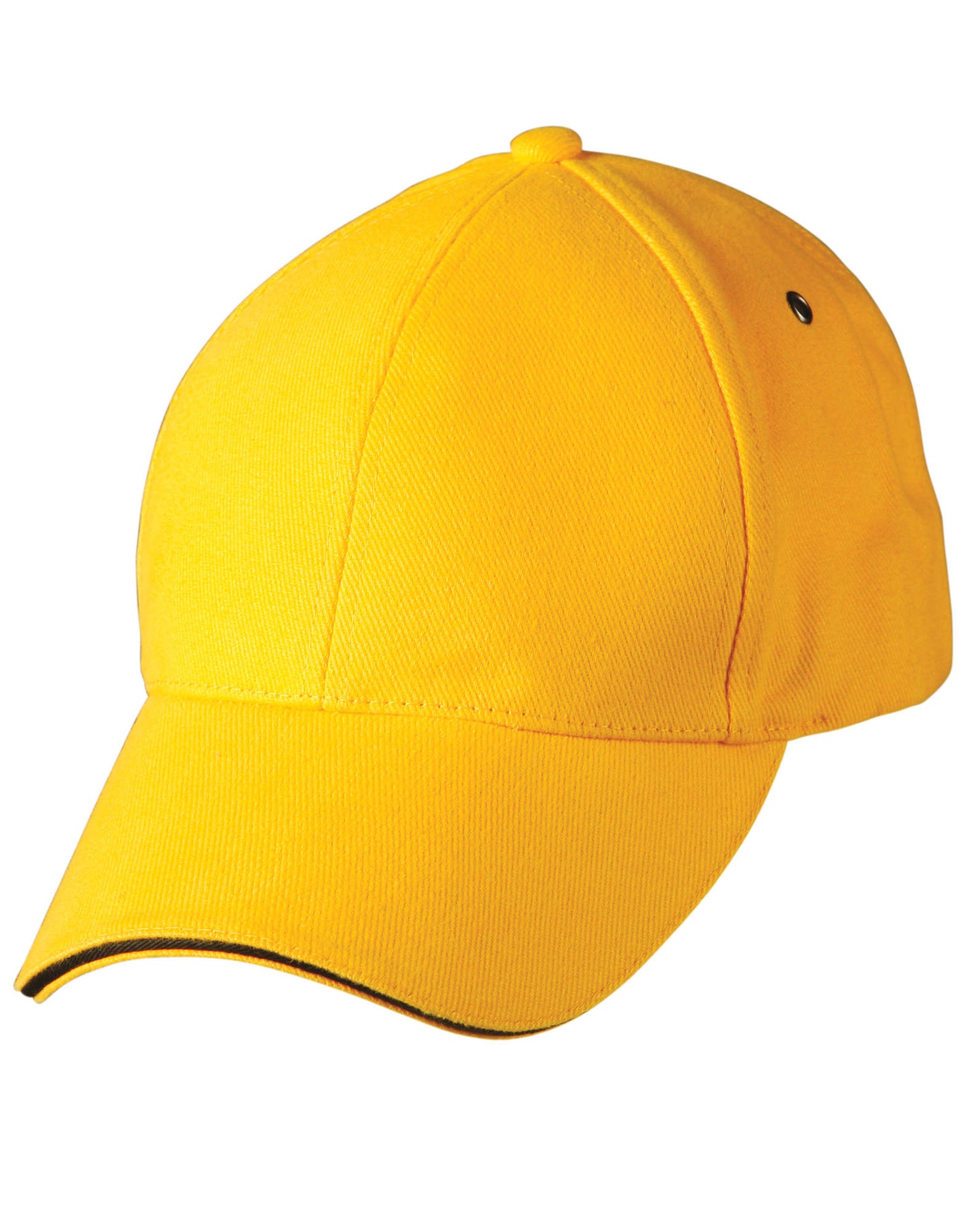 H/B/C sandwich peak cap - Gold/Black