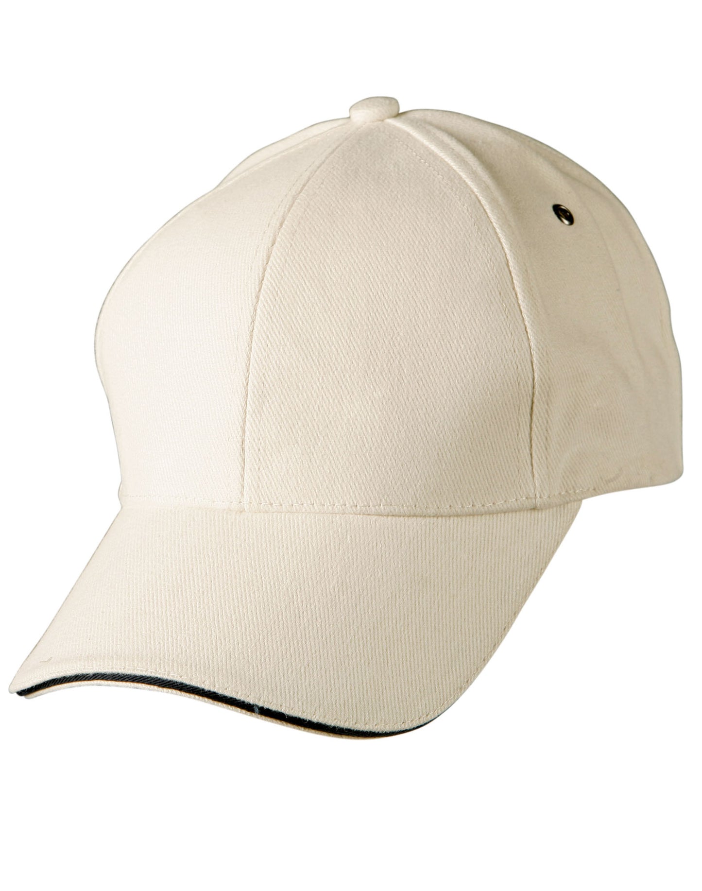 H/B/C sandwich peak cap - Natural/Navy