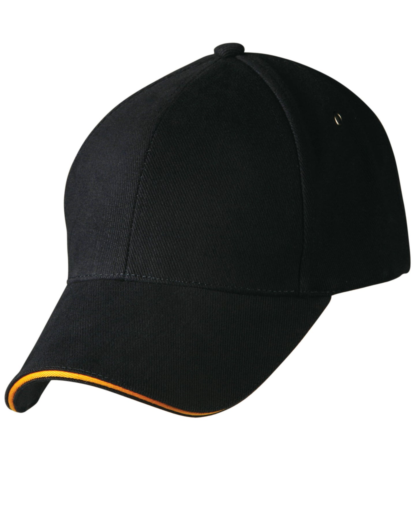 H/B/C sandwich peak cap - Navy/Gold