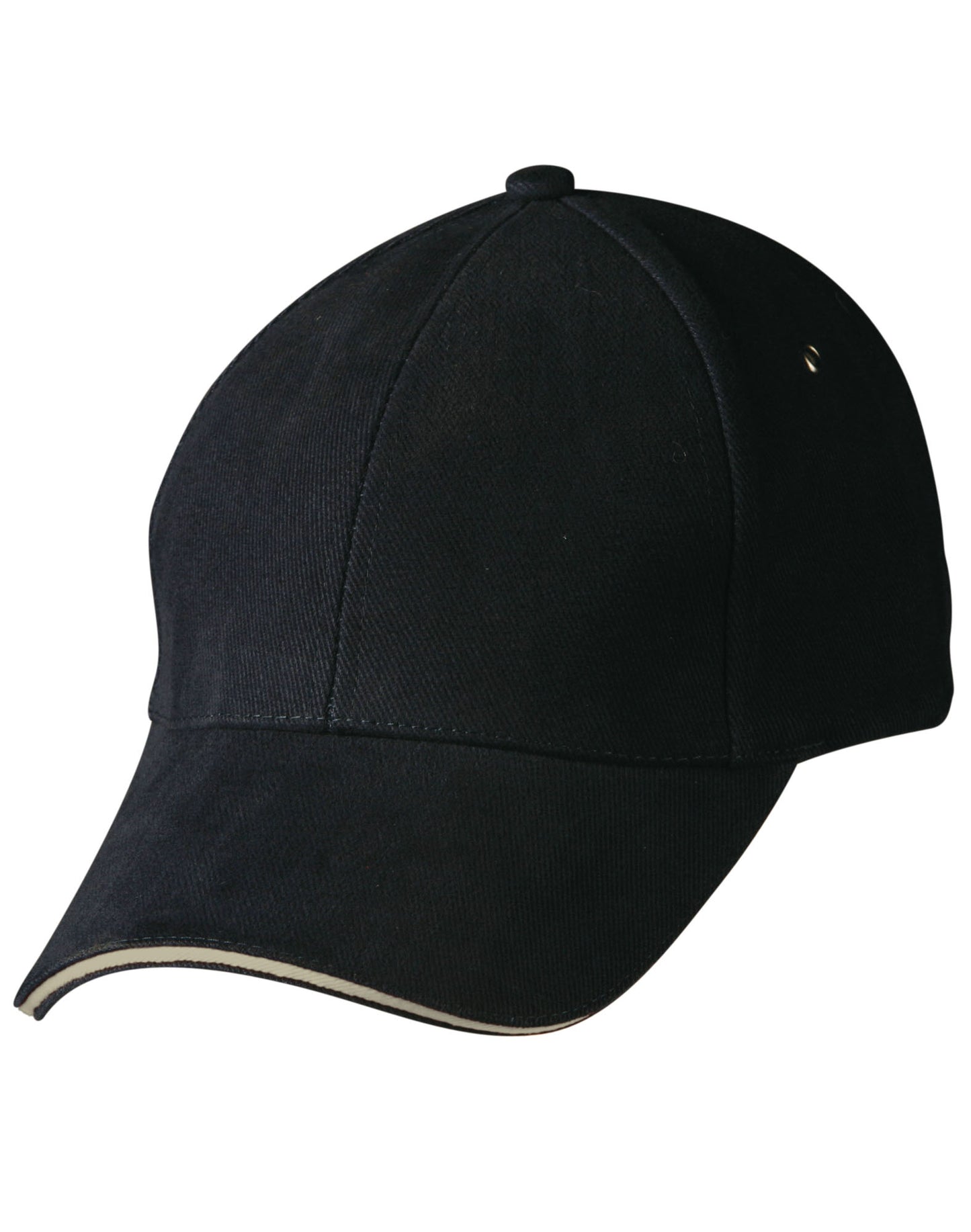 H/B/C sandwich peak cap - Navy/Natural