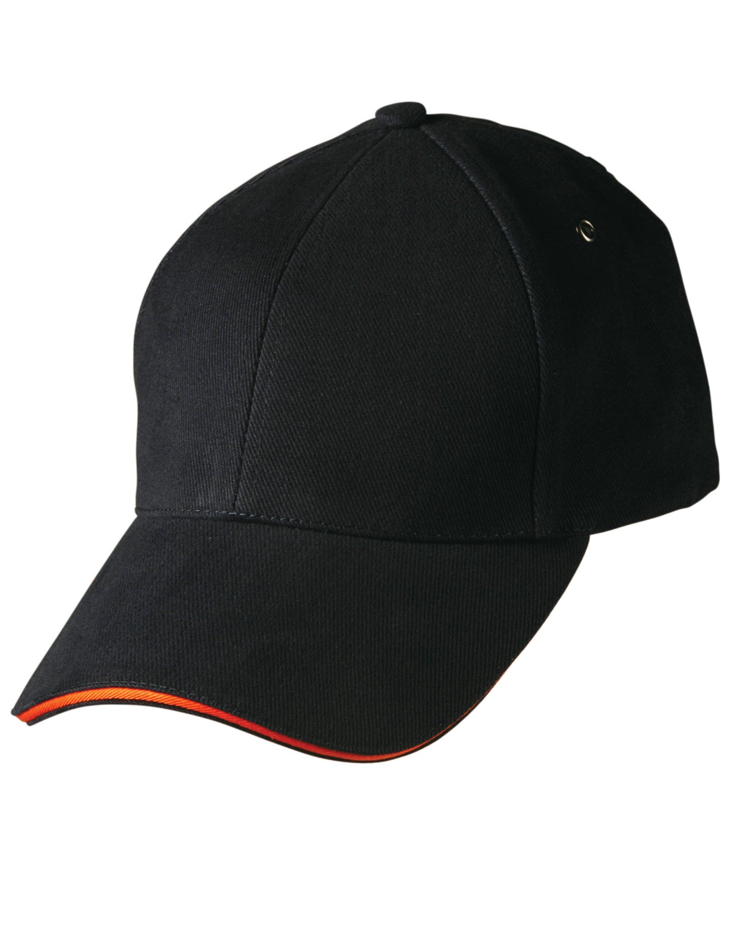 H/B/C sandwich peak cap - Navy/Orange