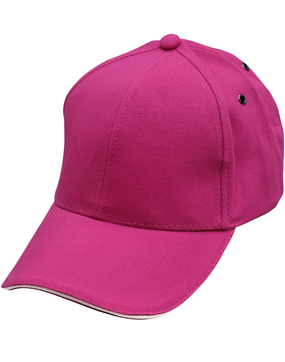 H/B/C sandwich peak cap - Pink/White