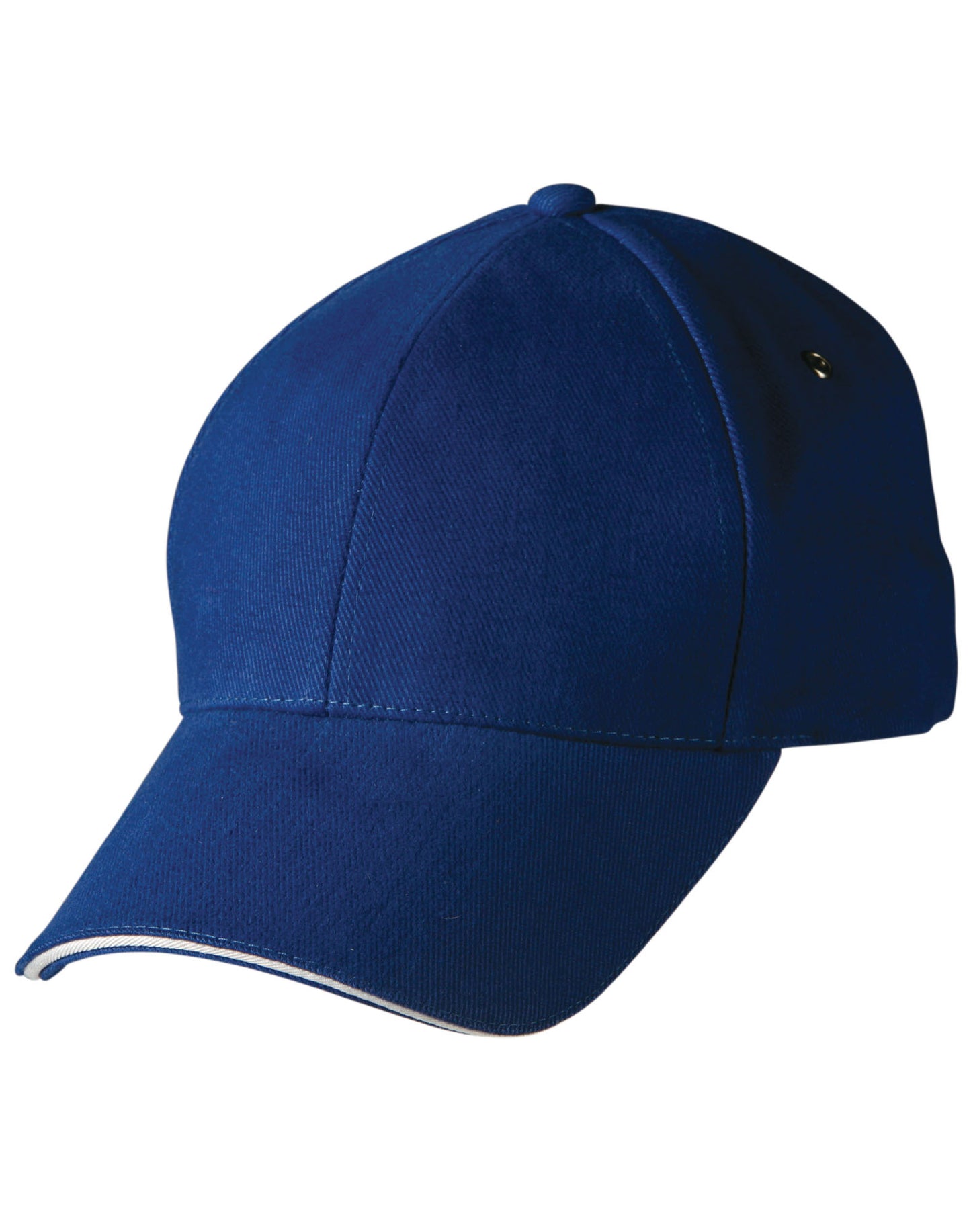 H/B/C sandwich peak cap - Royal/White