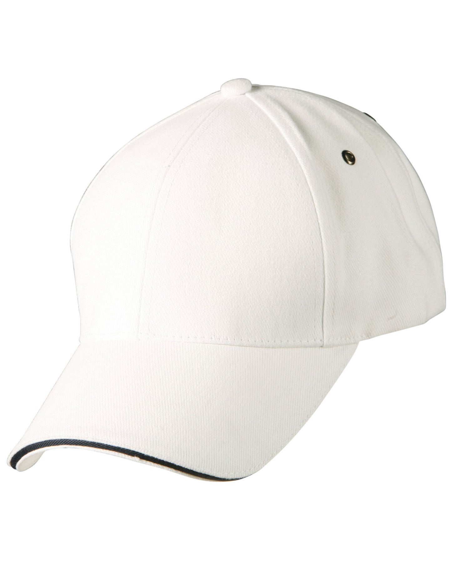 H/B/C sandwich peak cap - White/Navy