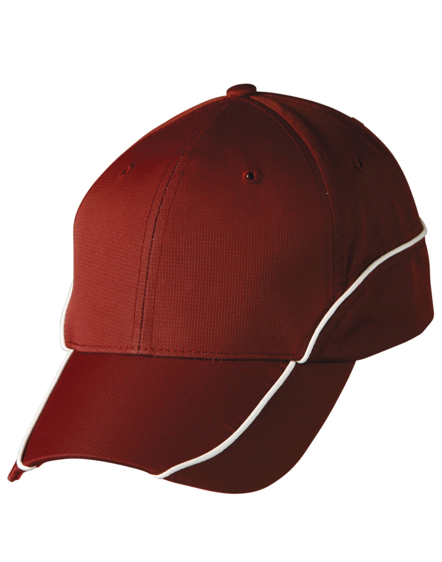 Nylon poly mesh contrast trim - Maroon/White
