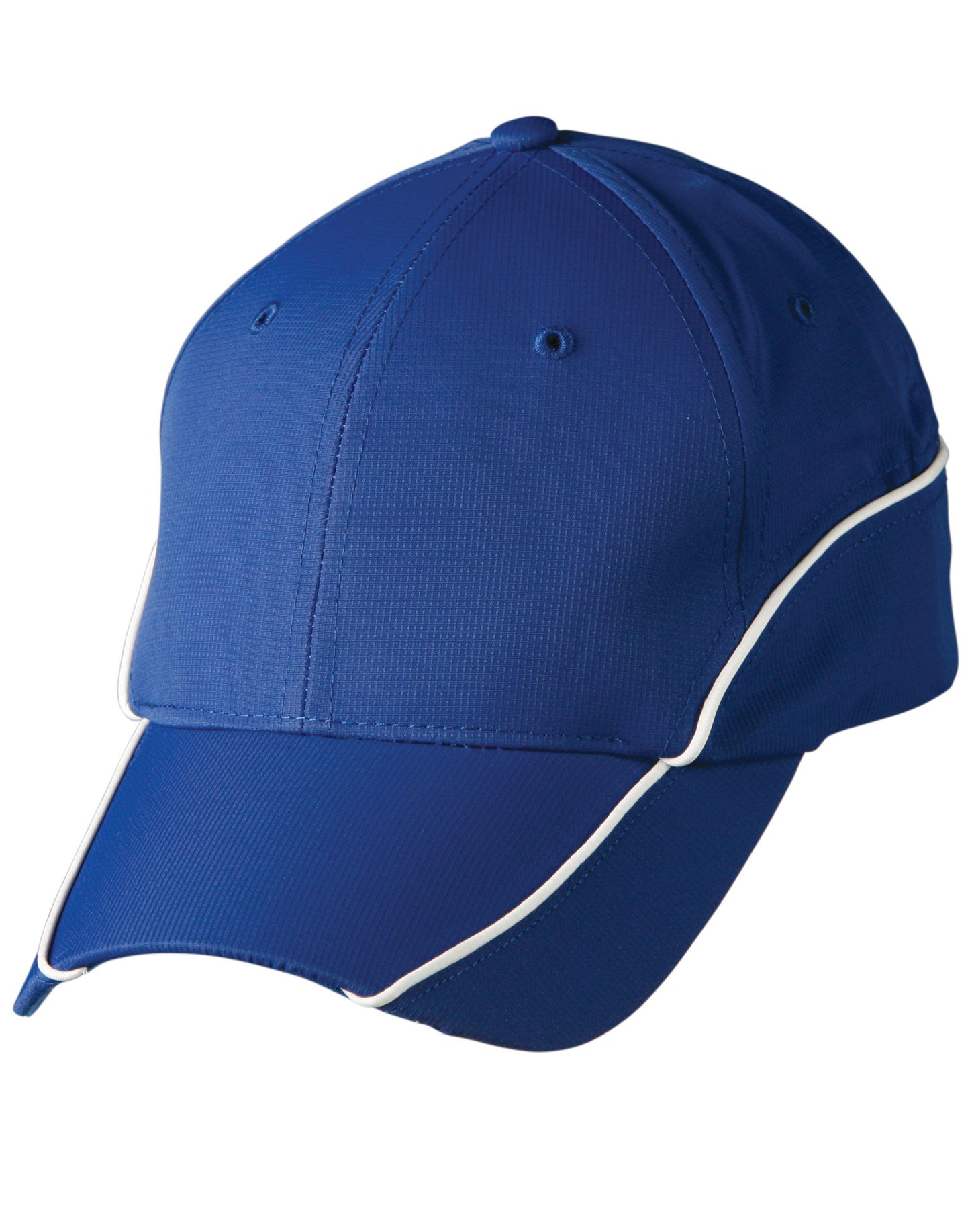 Nylon poly mesh contrast trim - Royal/White