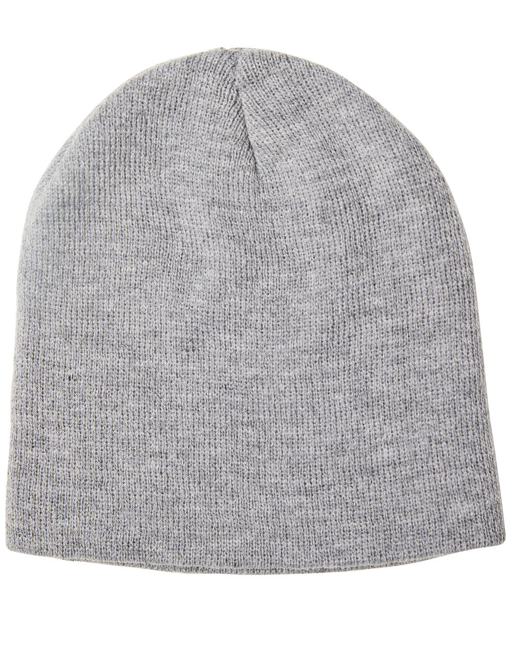 Acrylic Knitted Marl Beanie - Marl Grey