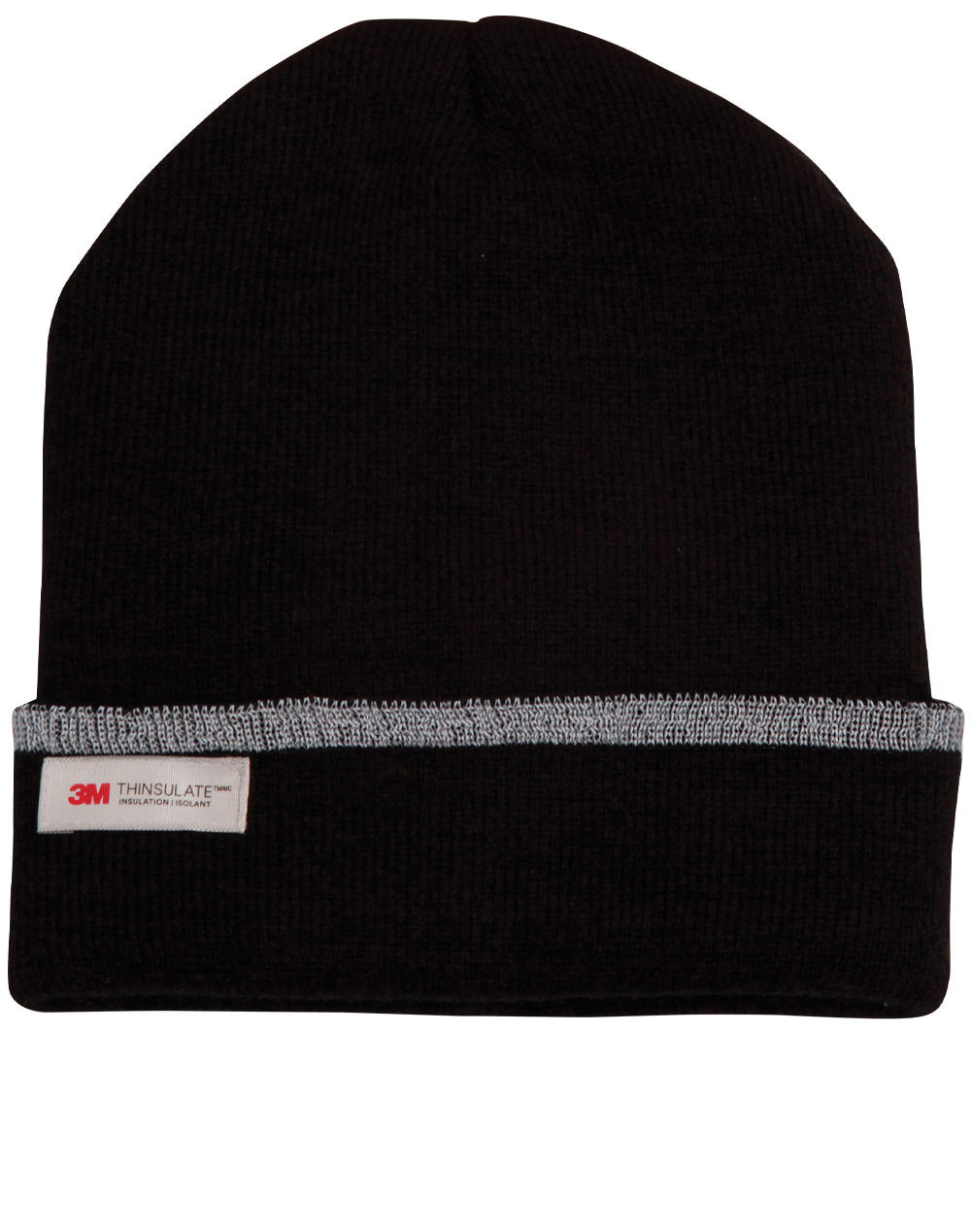 3M Insulated Beanie with Reflective stripe - Black