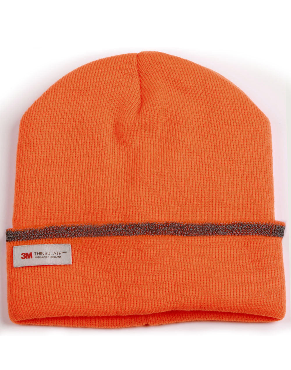 3M Insulated Beanie with Reflective stripe - Fluoro Orange