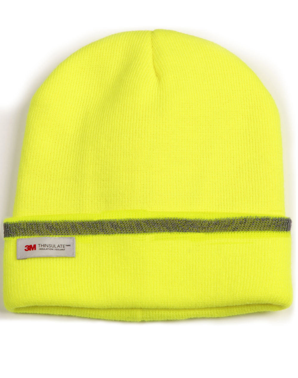 3M Insulated Beanie with Reflective stripe - Fluoro Yellow