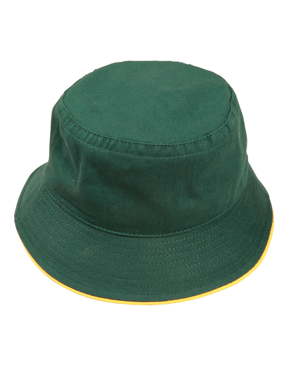 soft washed sandwich bucket hat - Bottle/Gold