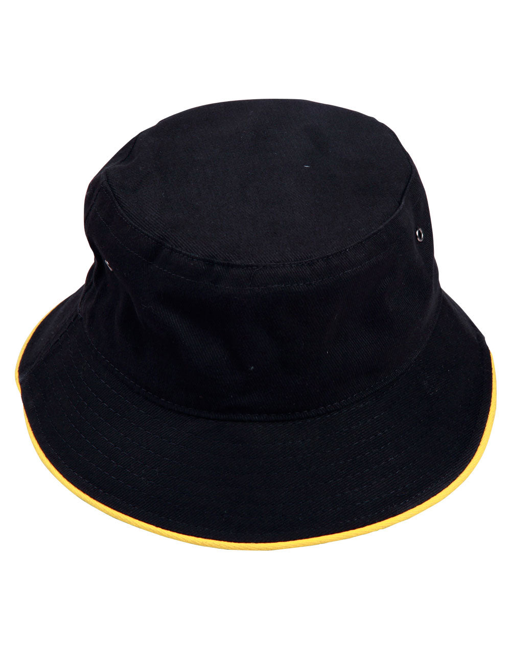 soft washed sandwich bucket hat - Navy/Gold