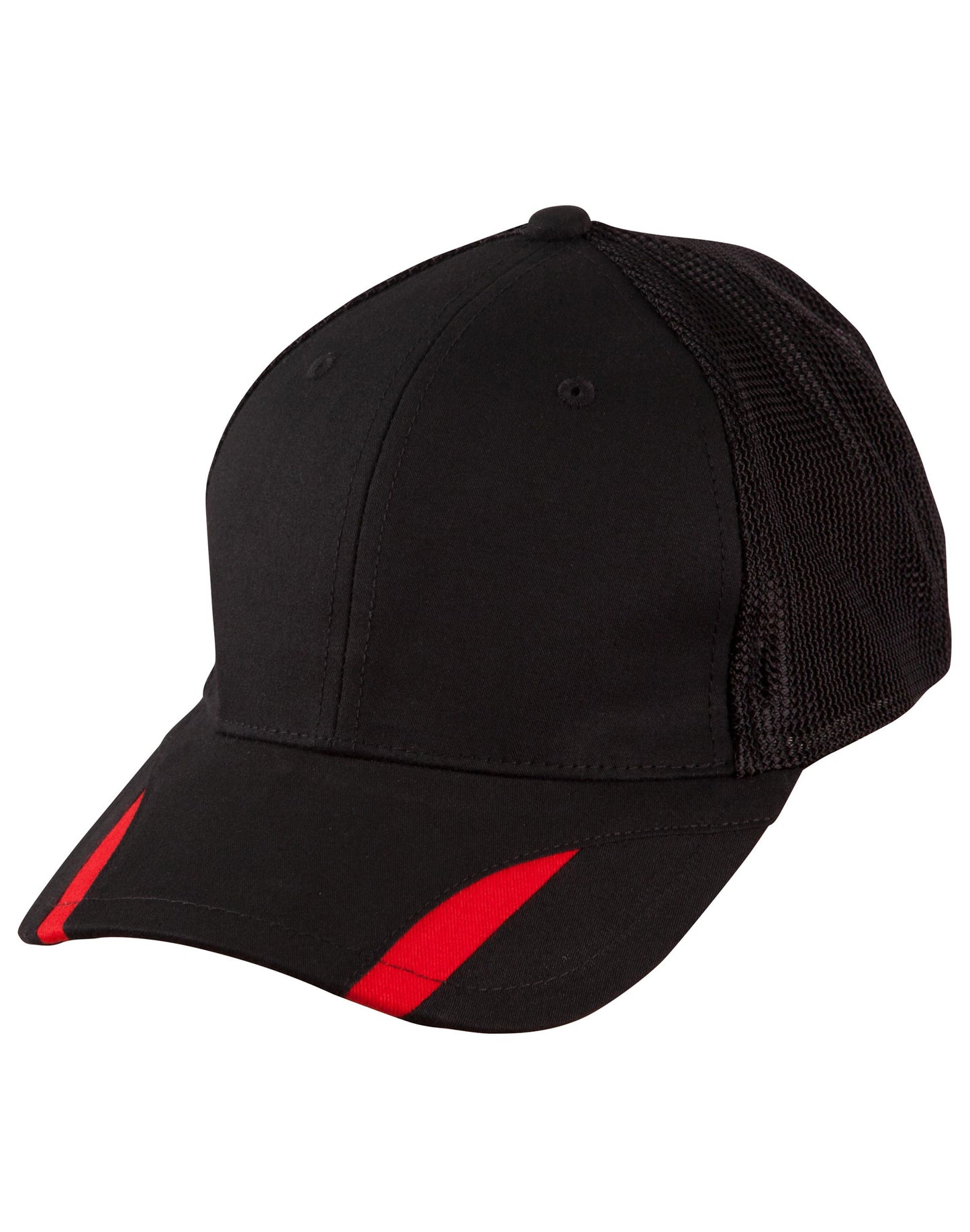 Contrast Peak Trim Cap - Black/Red