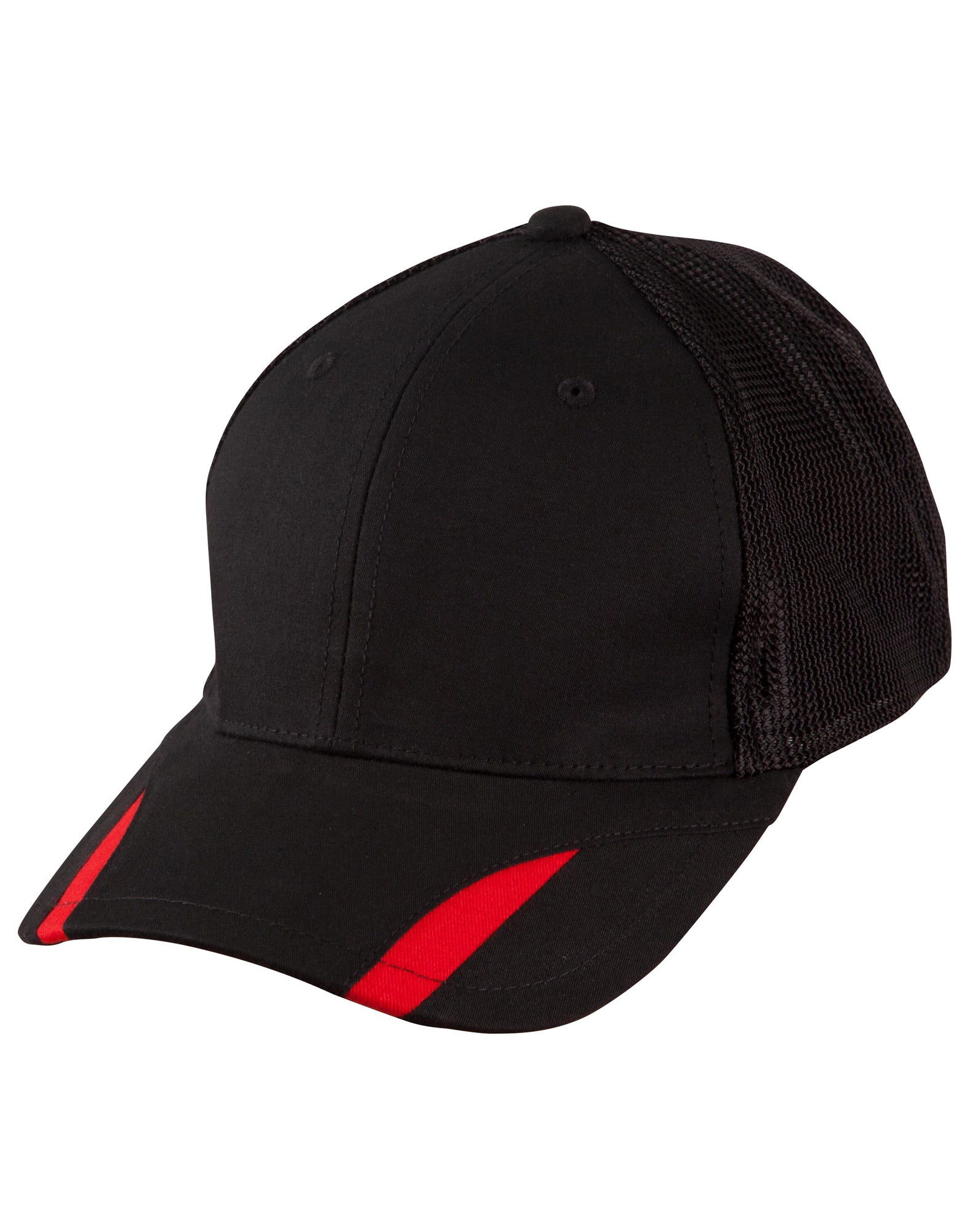 Contrast Peak Trim Cap - Black/Red