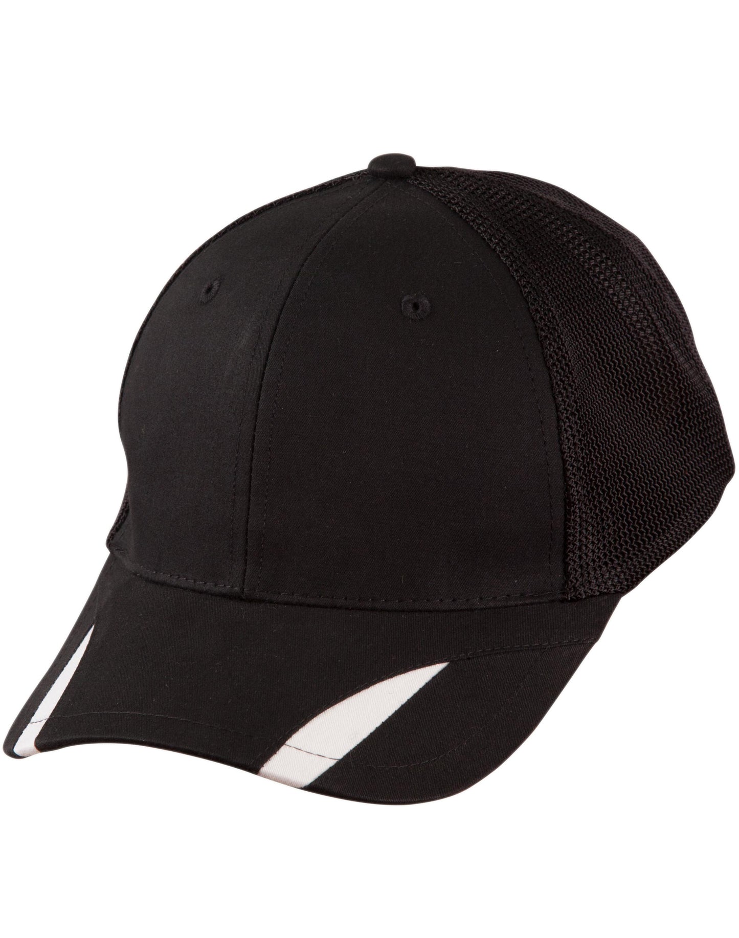 Contrast Peak Trim Cap - Black/White