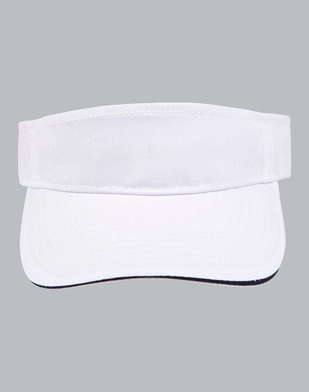 Polo twill visor - White/Navy