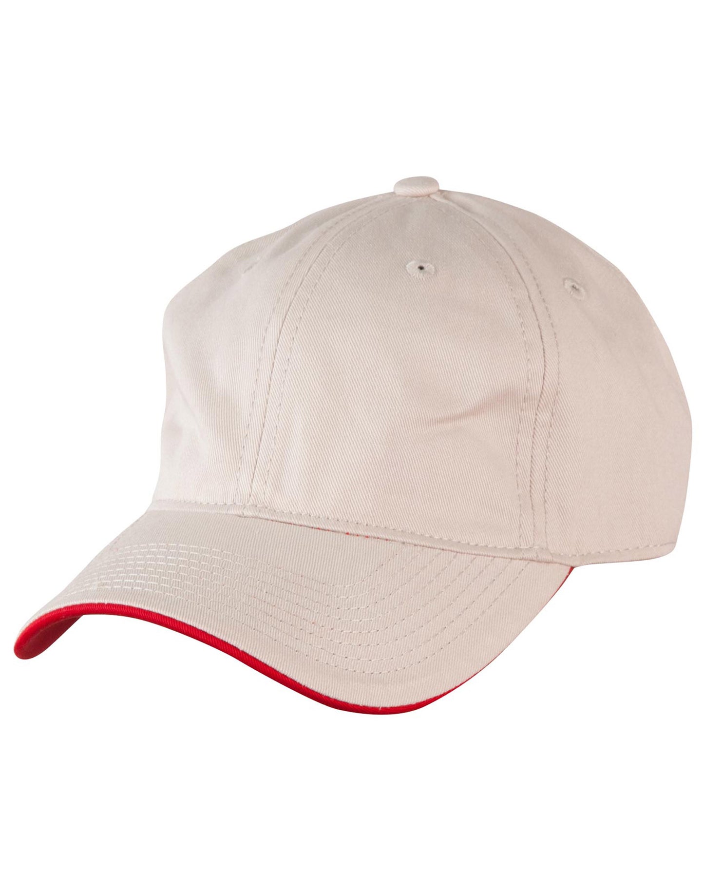 Underpeak Contrast Colour Cap - Sand/Red