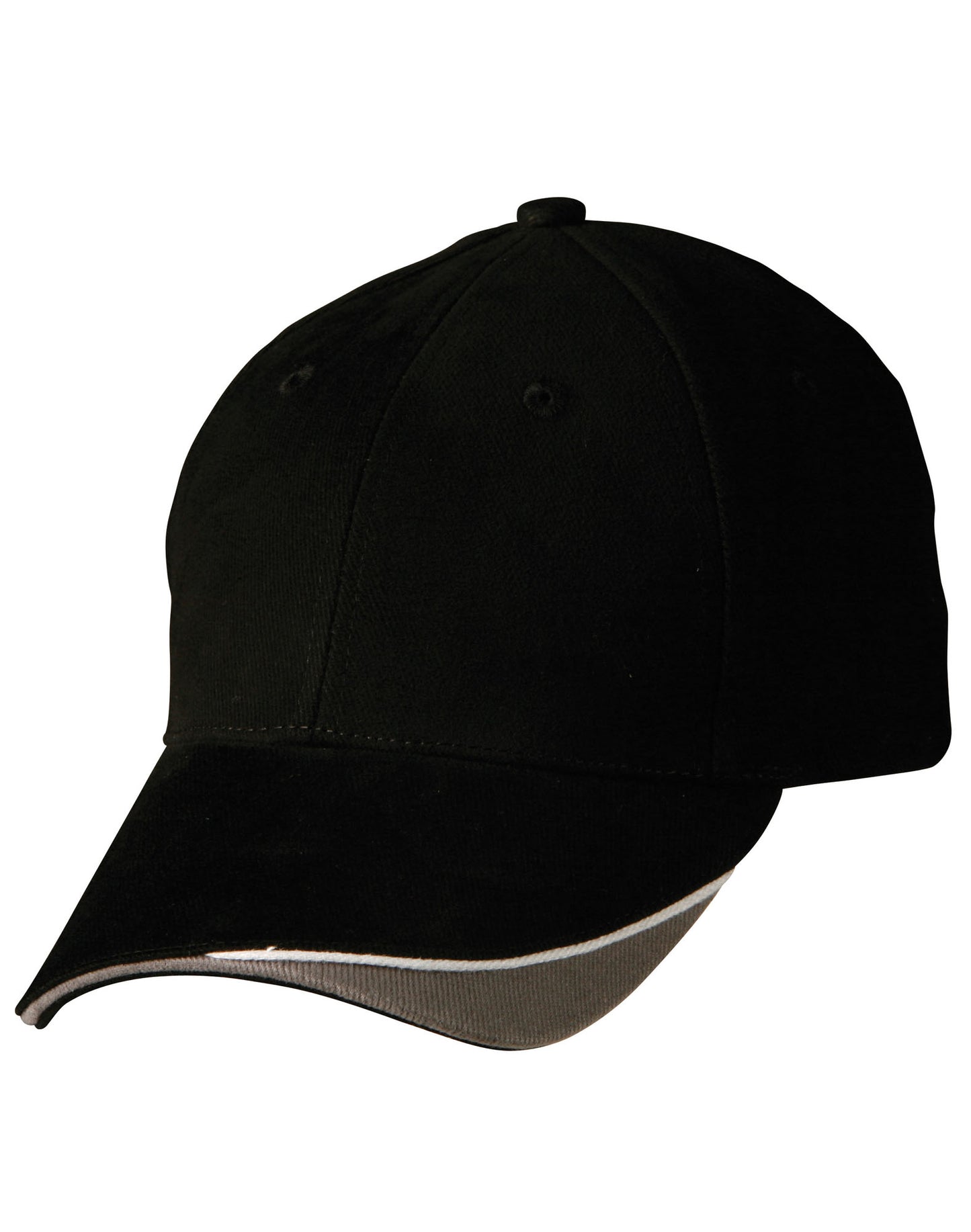The edge, two tone heavy brushed  sandwich peak - Black/White/Grey
