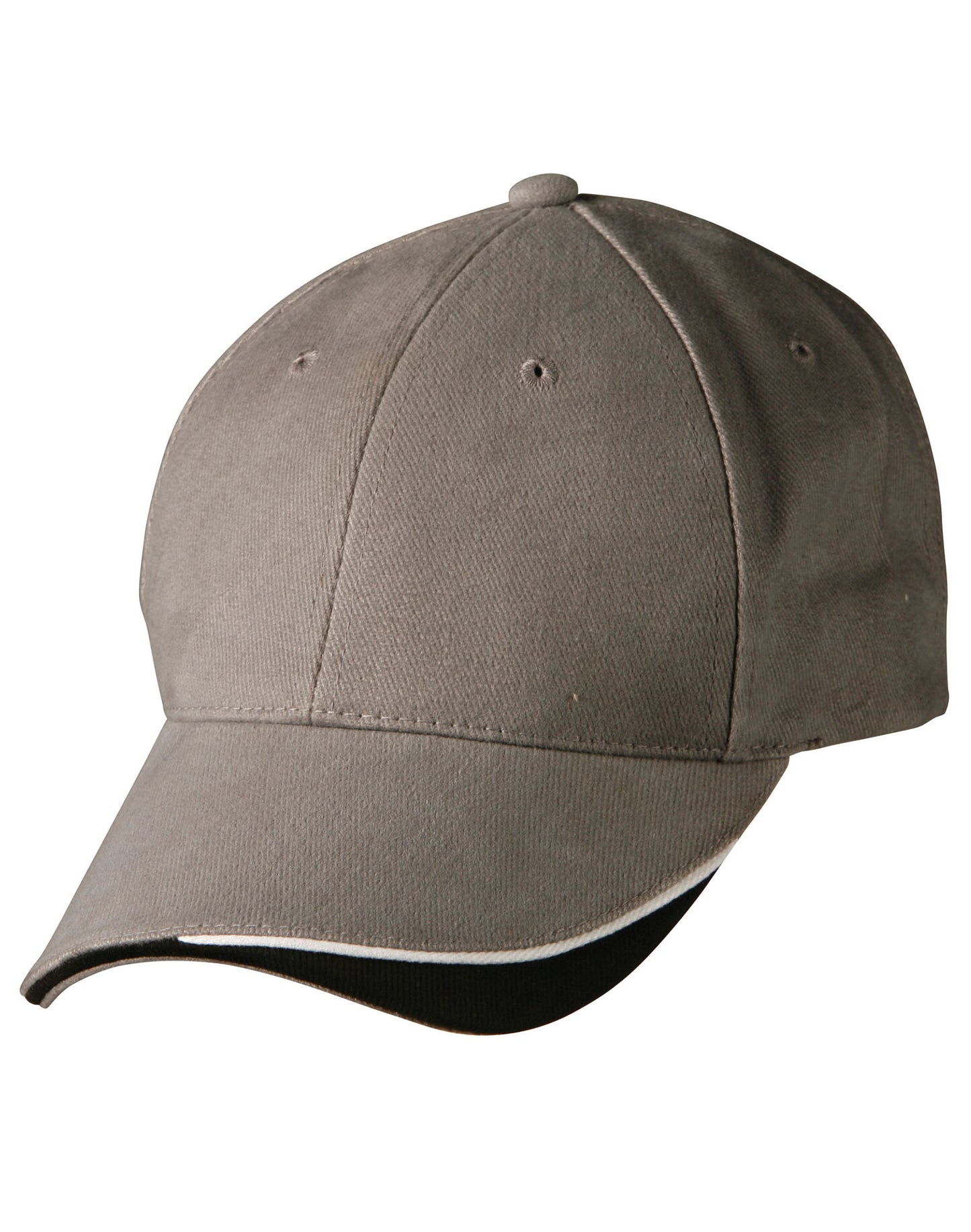 The edge, two tone heavy brushed  sandwich peak - Grey/White/Black