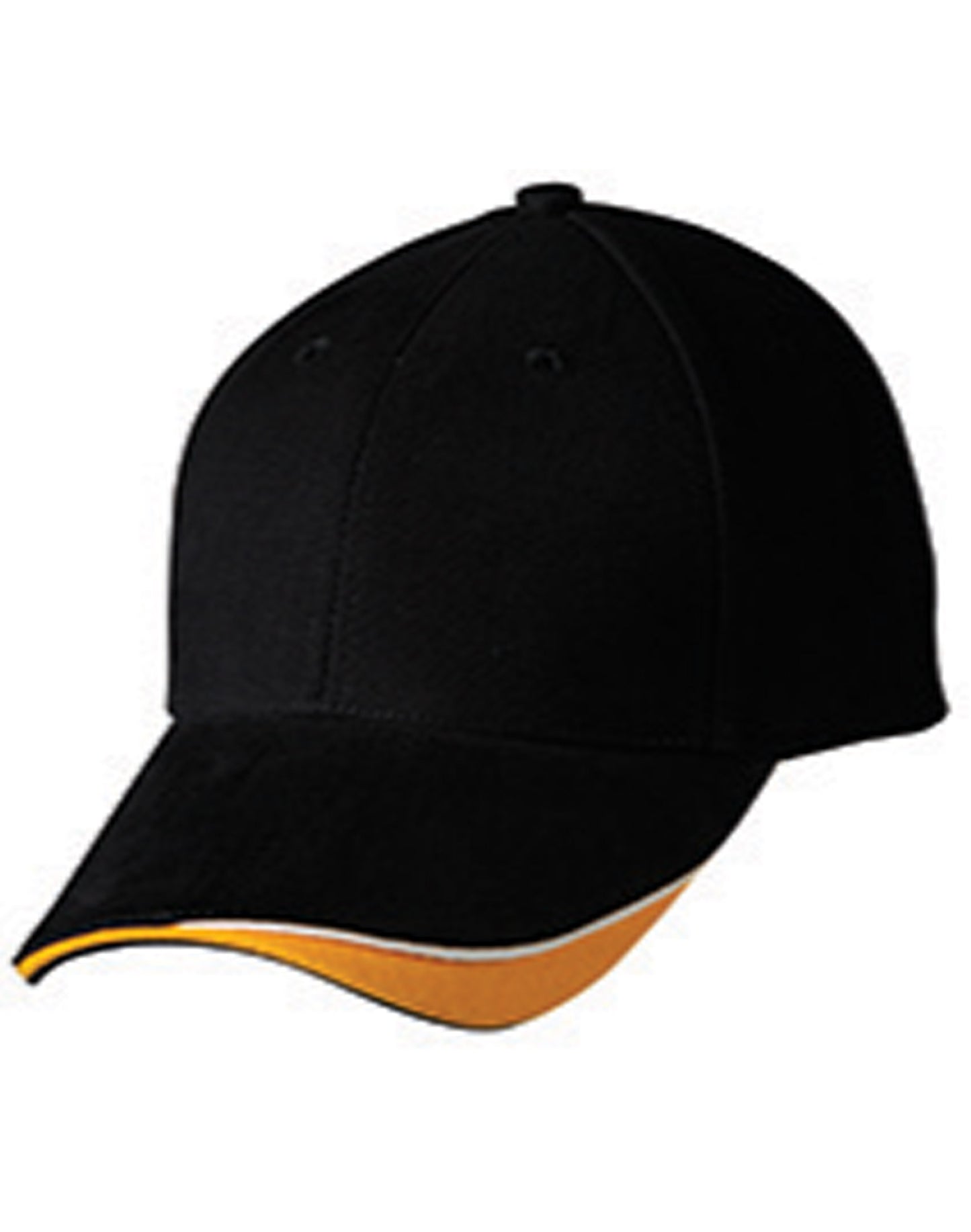 The edge, two tone heavy brushed  sandwich peak - Navy/White/Gold