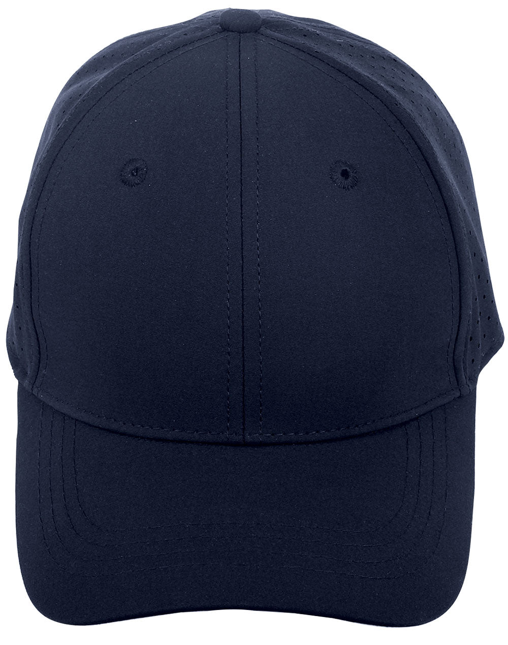 4-Way Stretch Laser Cut Runner's Cap - Navy