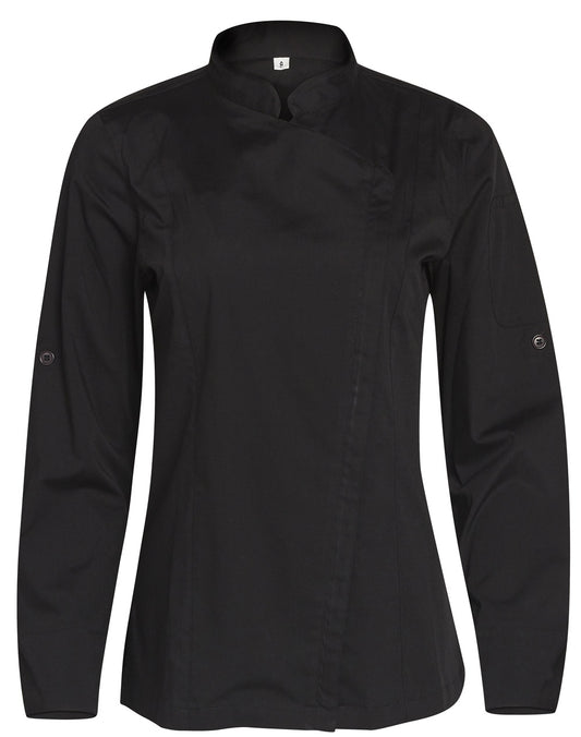 Ladies' Functinal Chef Jacket - Black