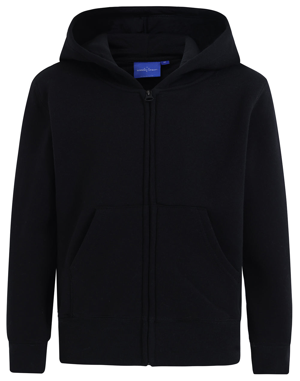 Kid's full-zip fleecy hoodie - Black