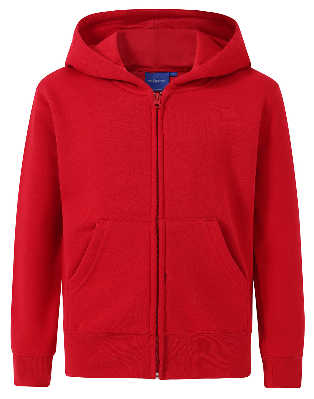 Kid's full-zip fleecy hoodie - Red