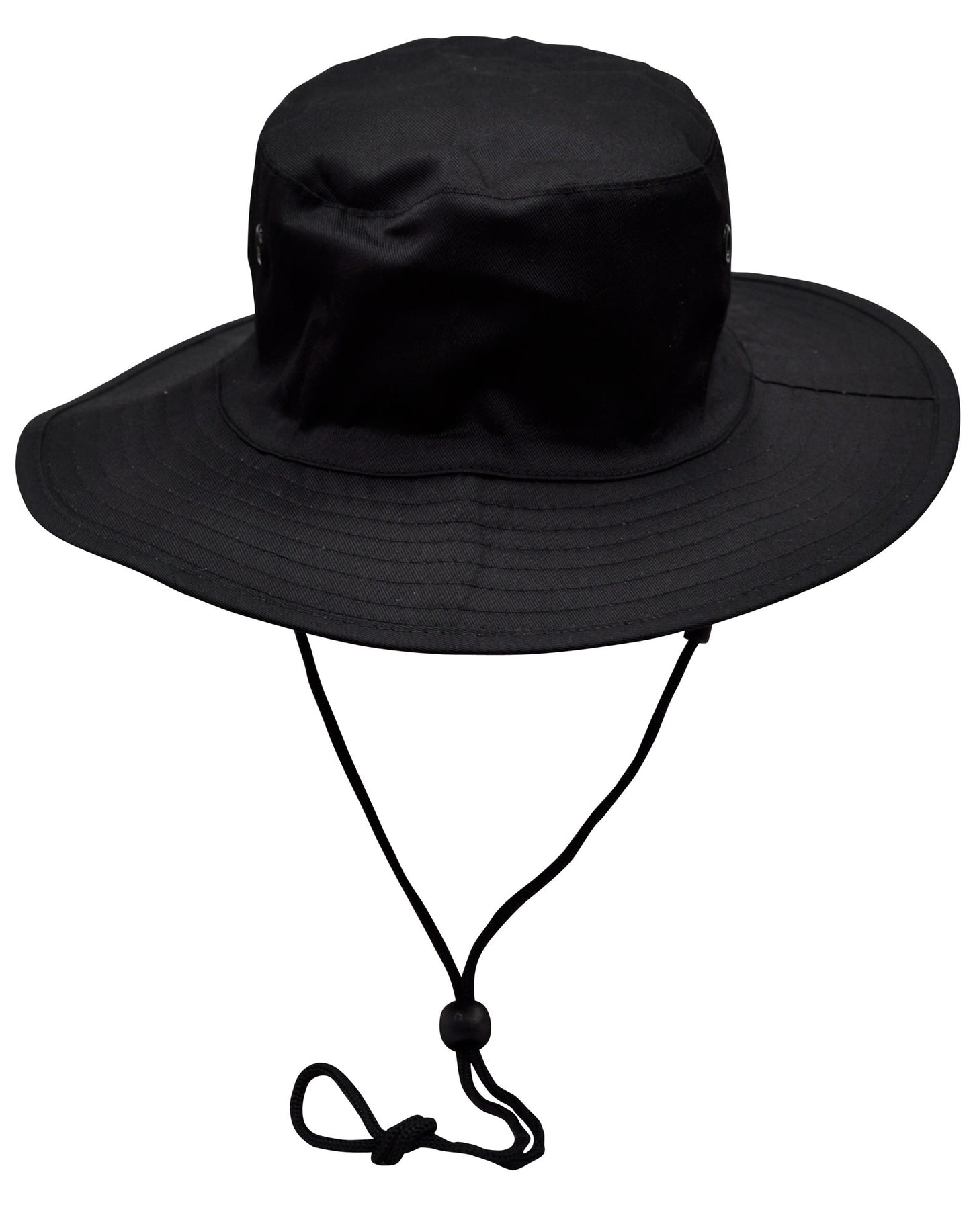 Surf hat with clip on chin strap - Black