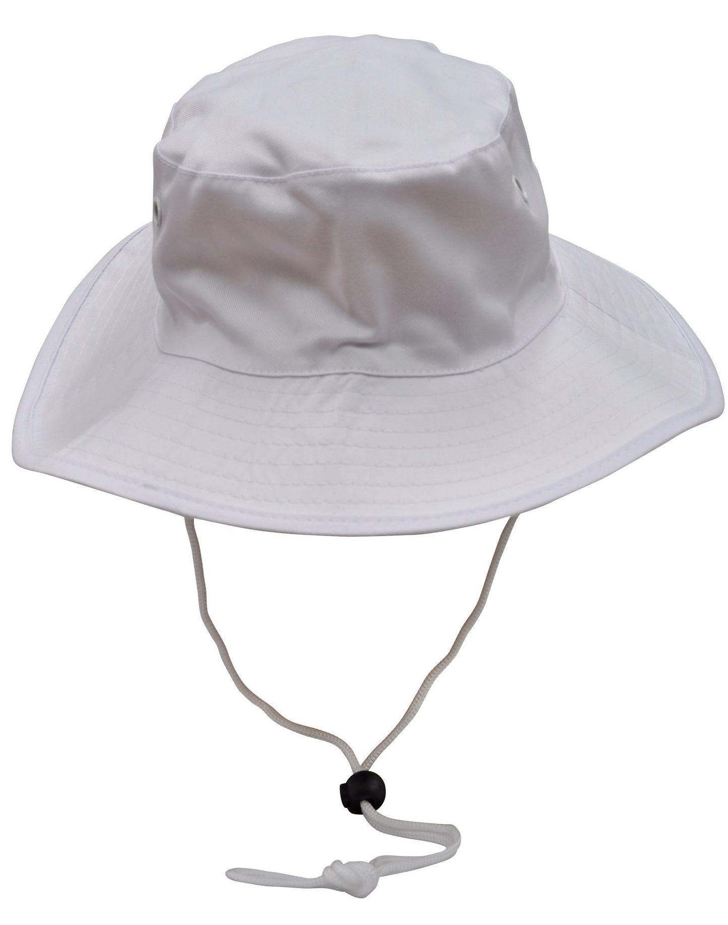 Surf hat with clip on chin strap - White