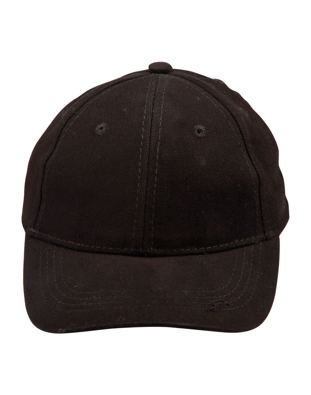 Kids brushed cotton cap - Black