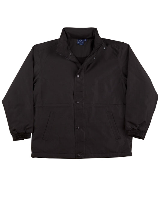 STADIUM, Kids' Contrast jacket - Black/Black