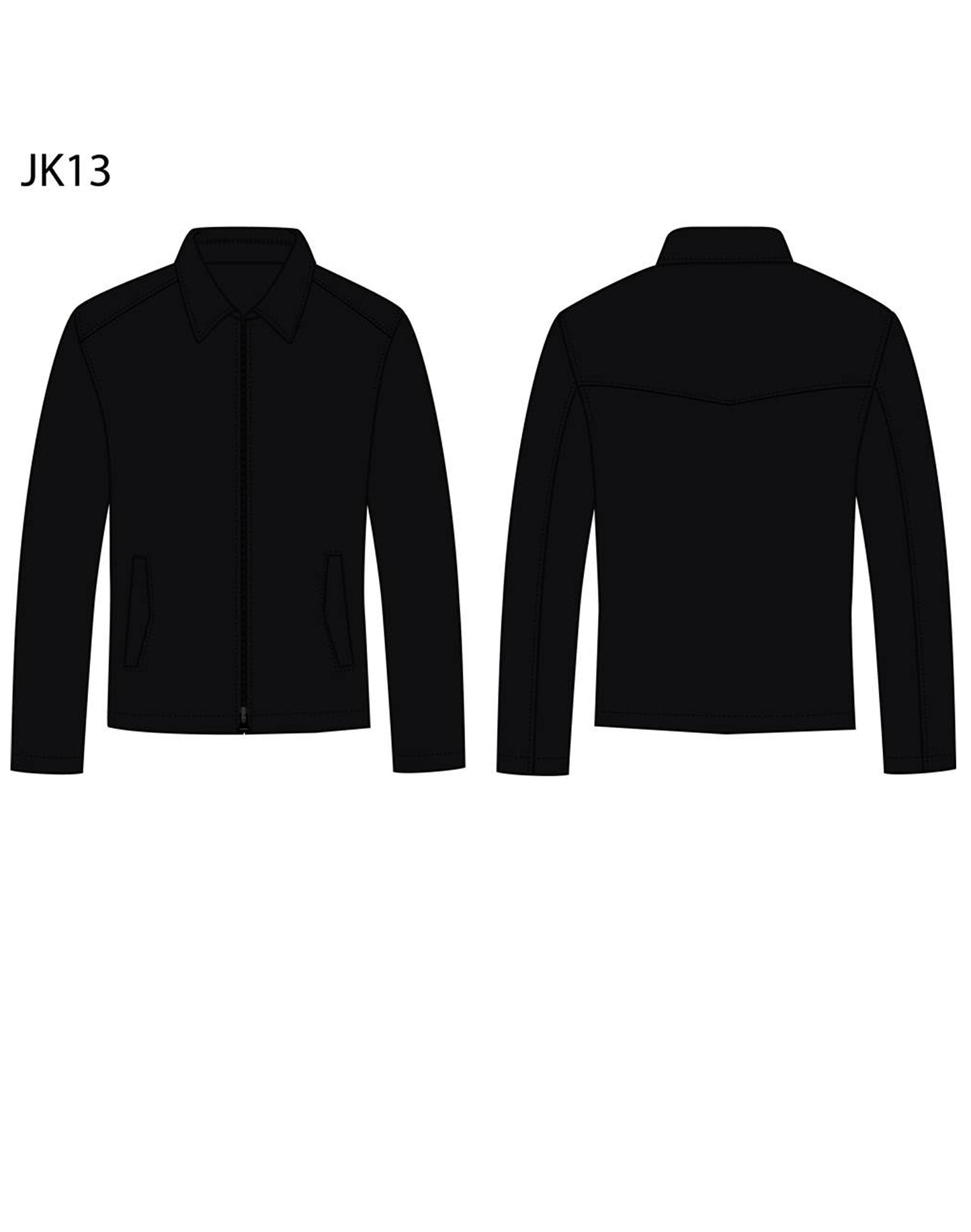 Men's Wool Blend Corporate Jacket - Navy