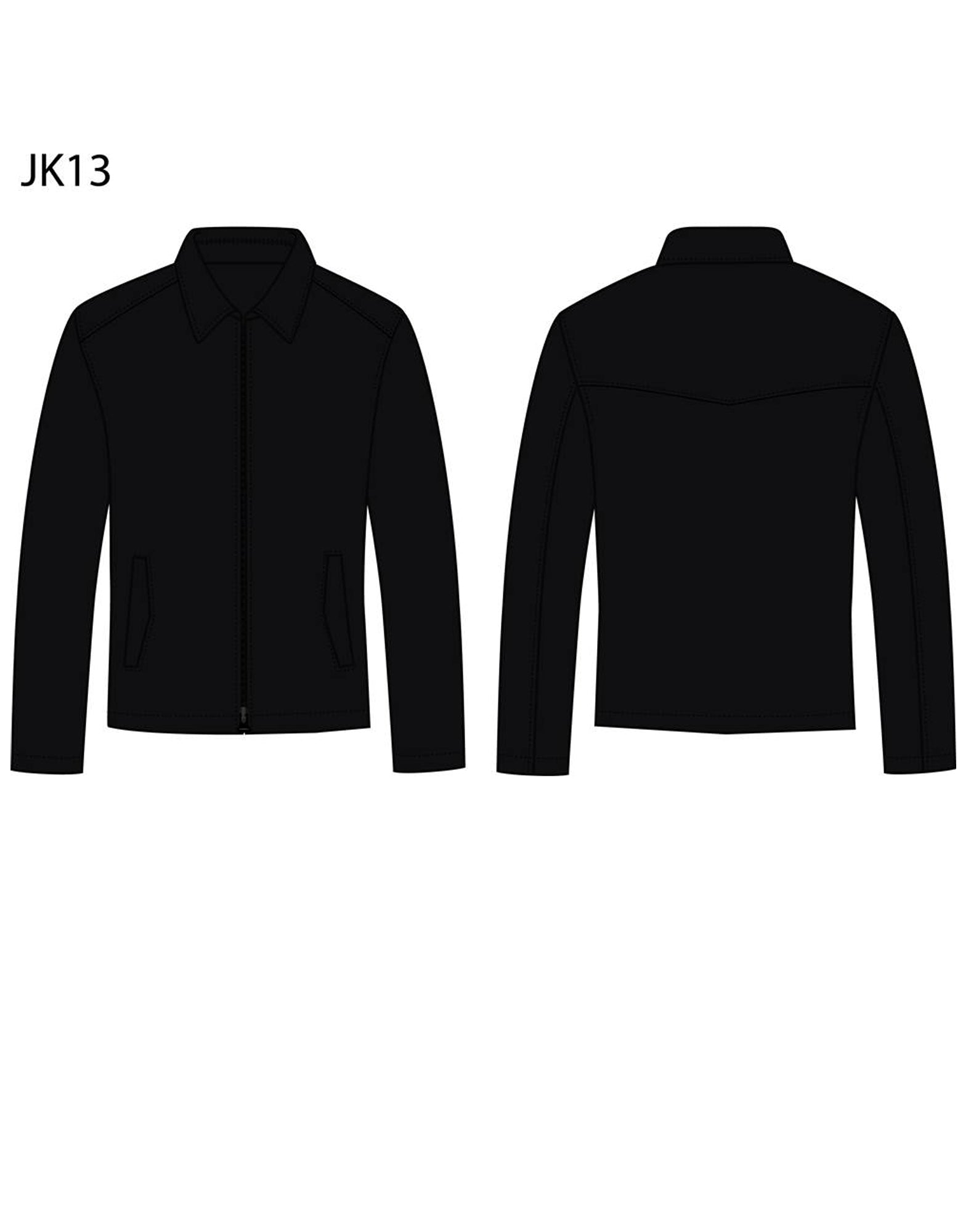 Men's Wool Blend Corporate Jacket - Navy