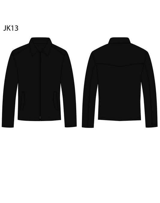 Men's Wool Blend Corporate Jacket - Navy