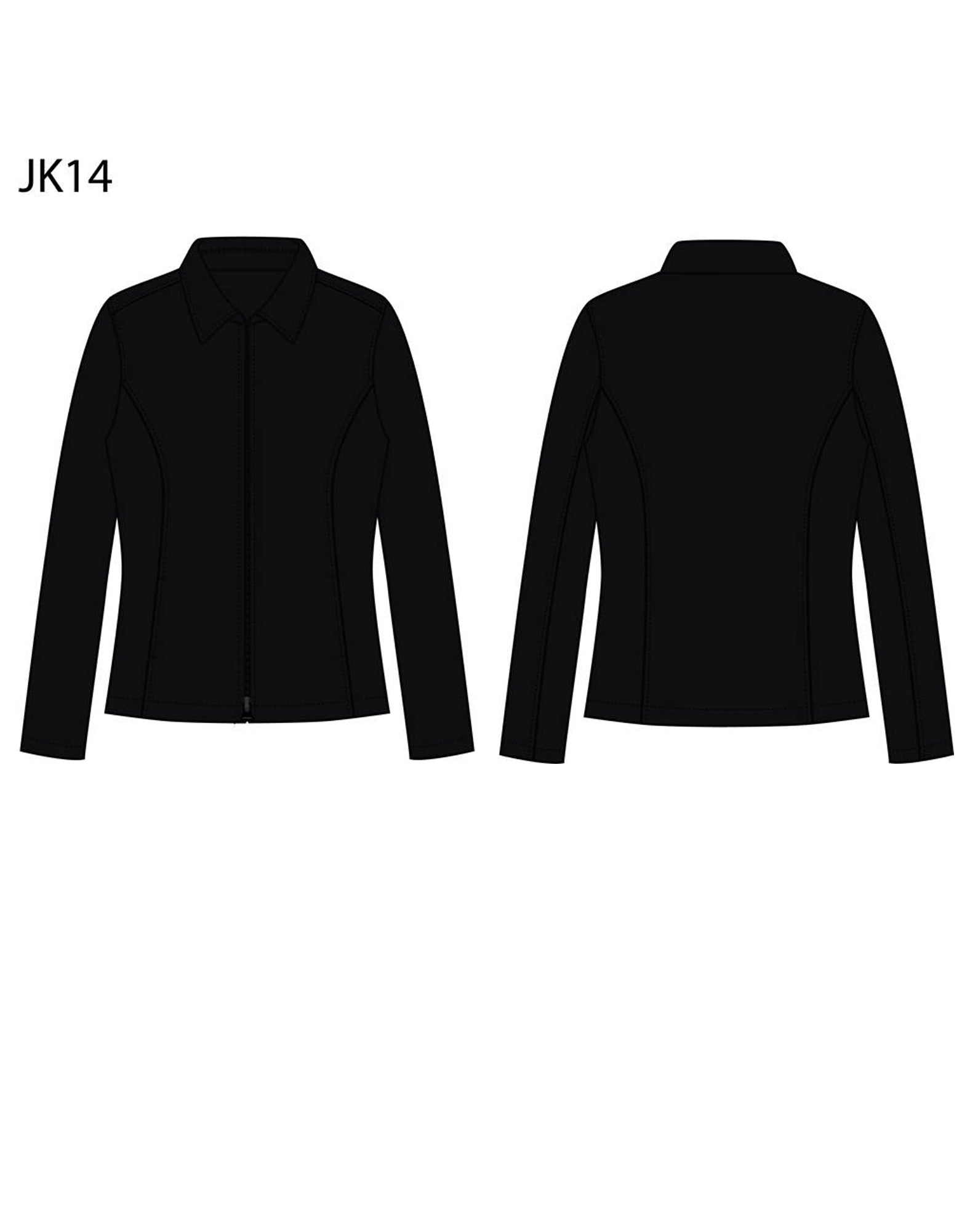 Ladies Wool Blend Corporate Jacket - Navy