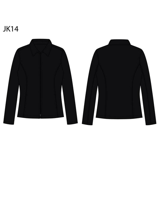 Ladies Wool Blend Corporate Jacket - Navy