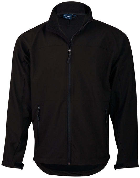 Men's Softshell Contrast Jacket - Black/Black