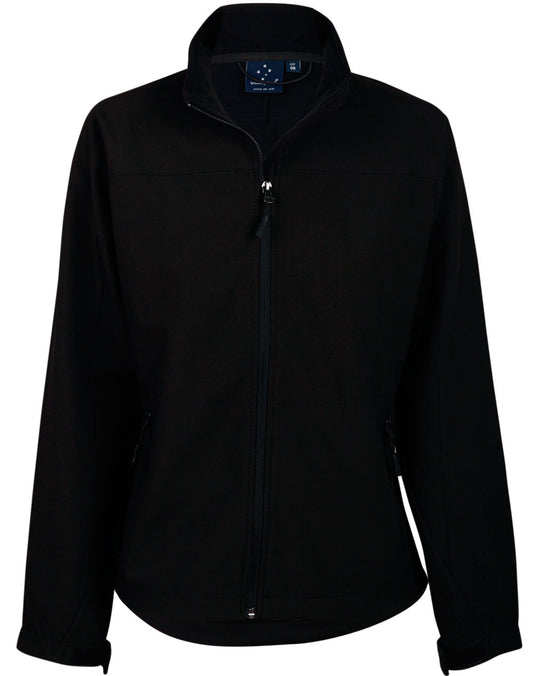Ladies' Softshell Contrast Jacket - Black/Black