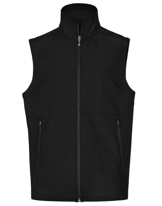 Men's Softshell Hi-Tech Vest - Black