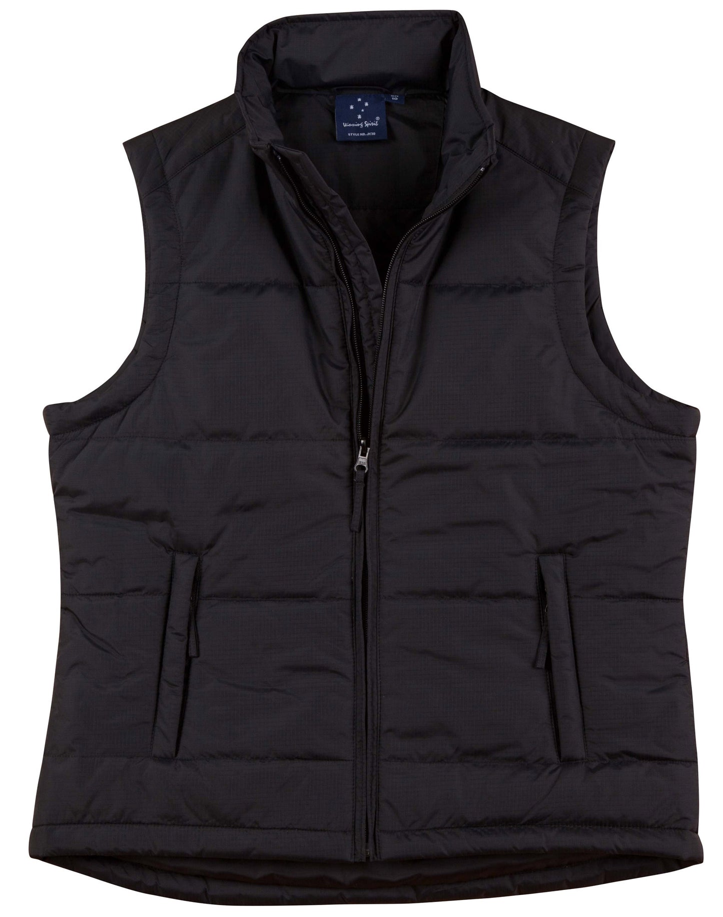 Ladies' Nylon Rip-stop Padded Vest - Black