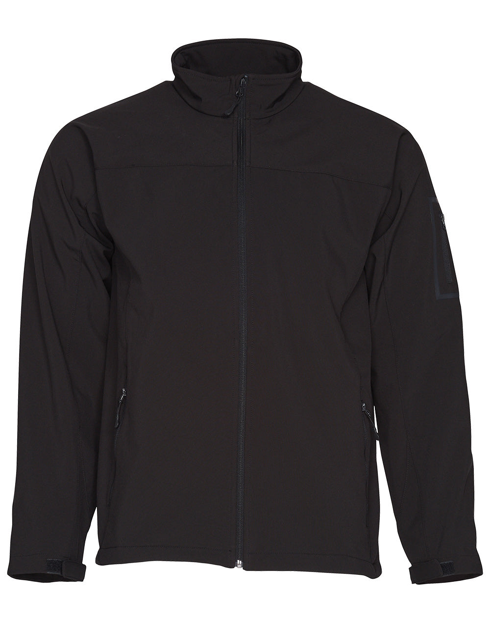 Men’s Contrast Softshell Jacket - Black/Black