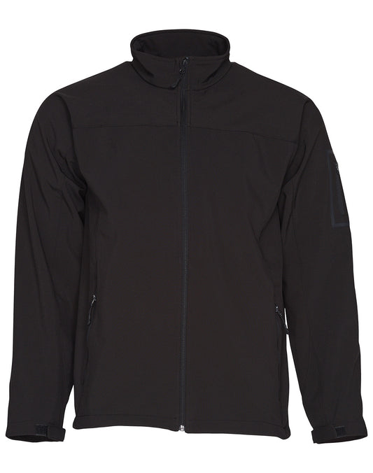 Men’s Contrast Softshell Jacket - Black/Black