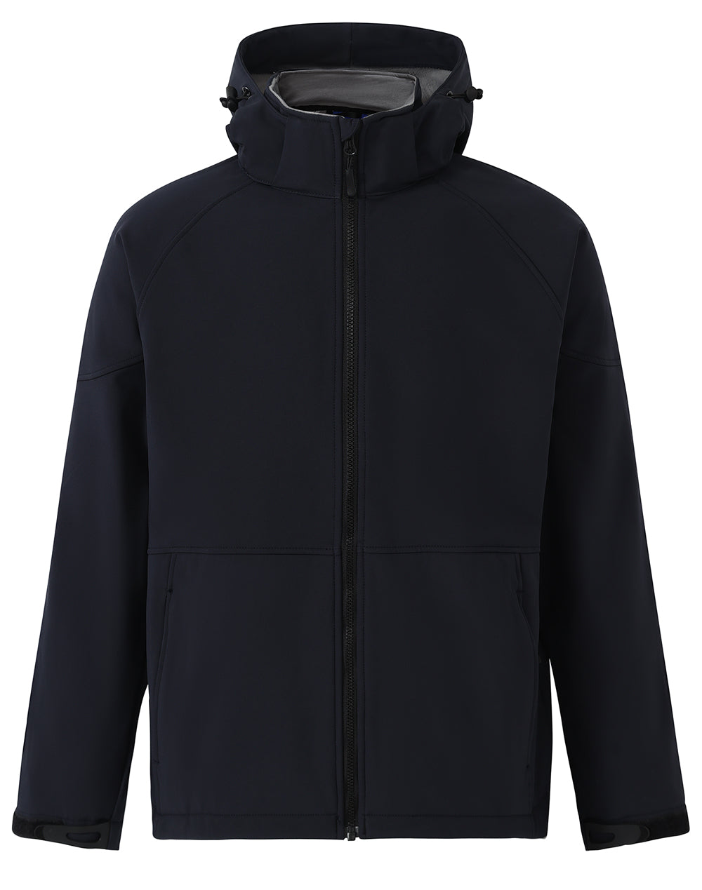Men's Softshell Full Zip Hoodie - Navy/Charcoal