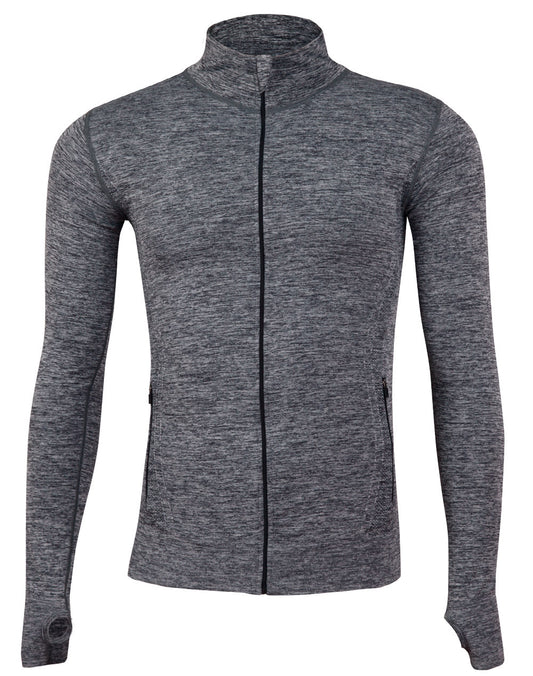 Unisex Seamless Heather Jacket - Black